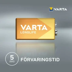 Alkaliska Longlife 9V 1-Pack