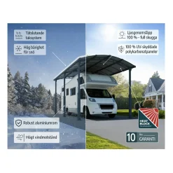 Alpine I Metall För Husbil 3,6x6,5 m