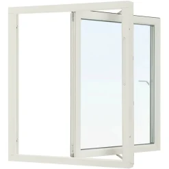 Aluminiumbeklätt Trä 3-Glas