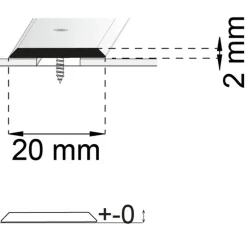 A25 Mässing 20 mm