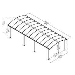 Arcadia I Metall 3,6x8,5 m