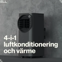 Atmos 12000BTU 4-i-1 Funktion Kyla/Värme/Avfuktning/Ventilation
