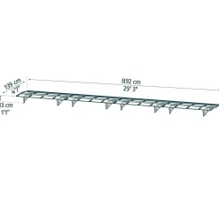 Bordeaux Klar 1,4 X 8,9 m