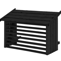 96×56×78 cm Svart Skydd För Värmepump