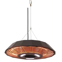 Design Line Modena, Hängande Terrassvärmare 2000W, Fjärrkontrollstyrd, LED-belysning