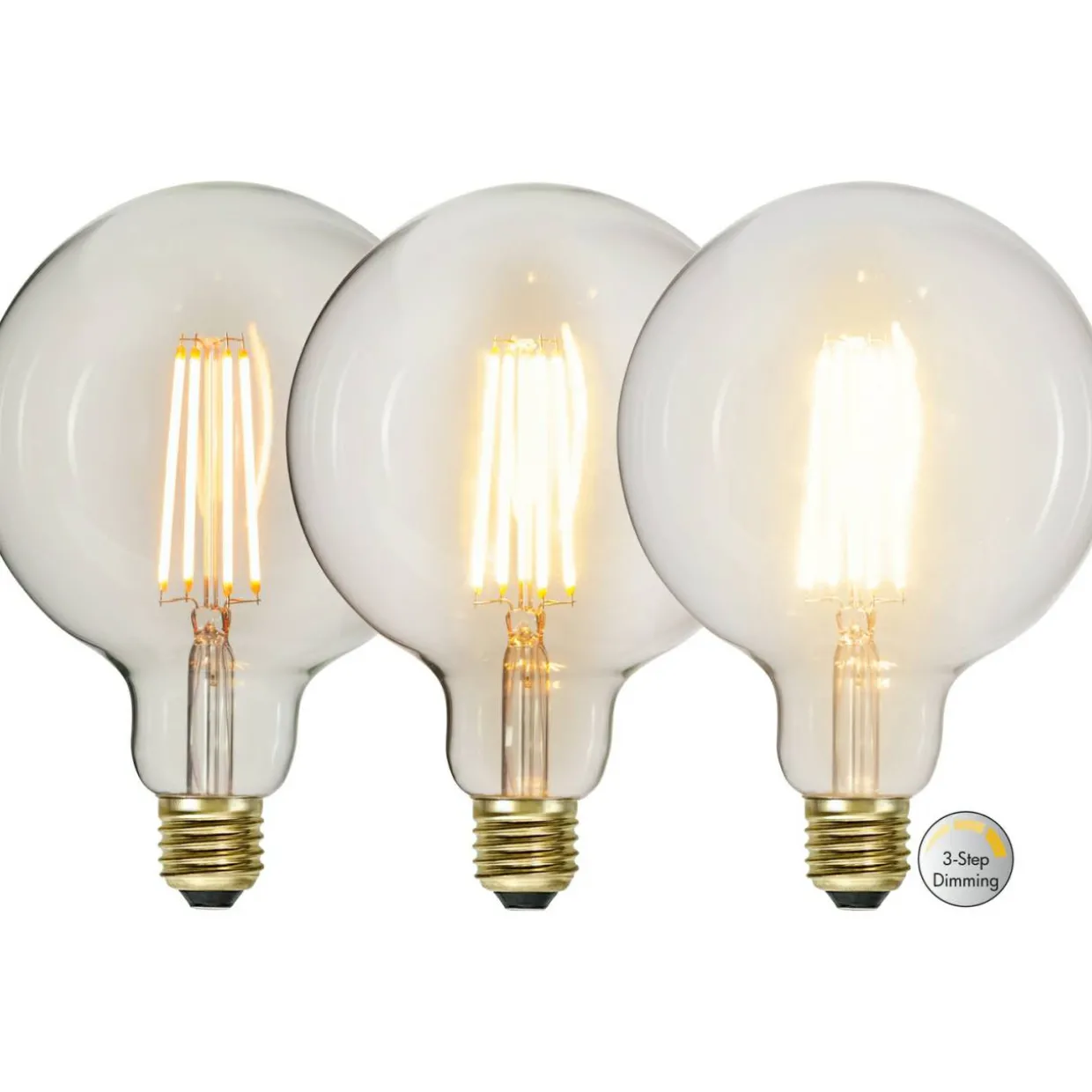 E27 G125 Soft Glow 3-step Dimbar