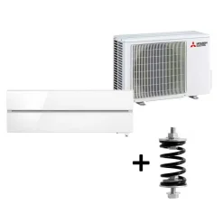 Electric Hero 2.0 LN25 6,3kW Värme SCOP 5,2 Luftvärmepump Paket med Fjäderdämpare