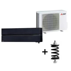 Electric Hero 2.0 LN25 6,3kW Värme SCOP 5,2 Luftvärmepump Paket med Fjäderdämpare