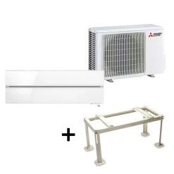 Electric Hero 2.0 LN25 6,3kW Värme SCOP 5,2 Luftvärmepump Paket med Markstativ