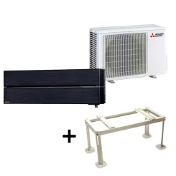 Electric Hero 2.0 LN25 6,3kW Värme SCOP 5,2 Luftvärmepump Paket med Markstativ