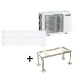 Electric Hero 2.0 LN25 6,3kW Värme SCOP 5,2 Luftvärmepump Paket med Markstativ