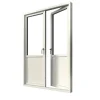 Elit Retro 3-Glas Aluminium
