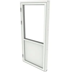 Enkeldörr 3-Glas Aluminium