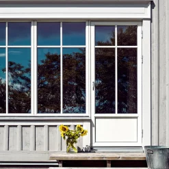 Enkeldörr 3-Glas Aluminium