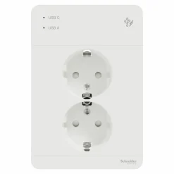 Exxact Primo Infälld 2-vägs 2x USB A+C Jordat