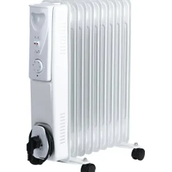 Fristående Oljefyllt 2000 W med Hjul