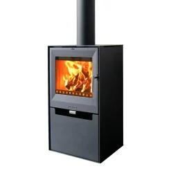 14 Fristående Svart Plåt 9kW