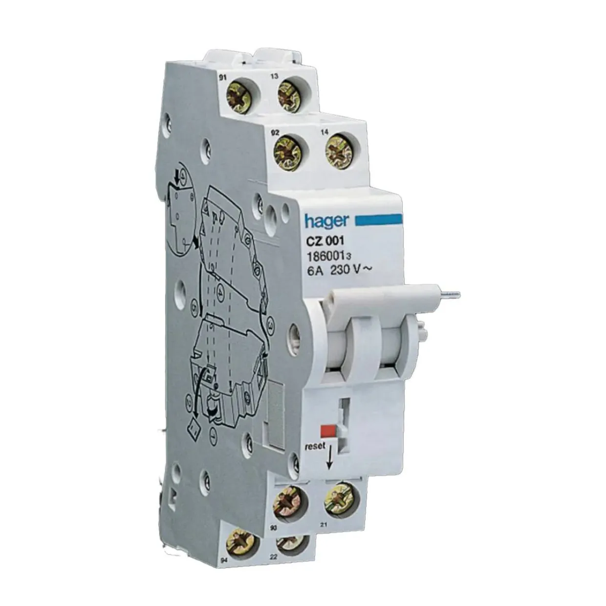 för Jordfelsbrytare 6 A 240 V AC