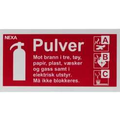 För Pulversläckare BSP-1020