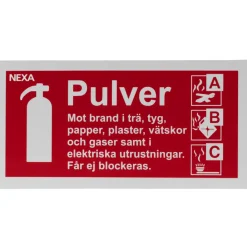 För Pulversläckare BSP-1020