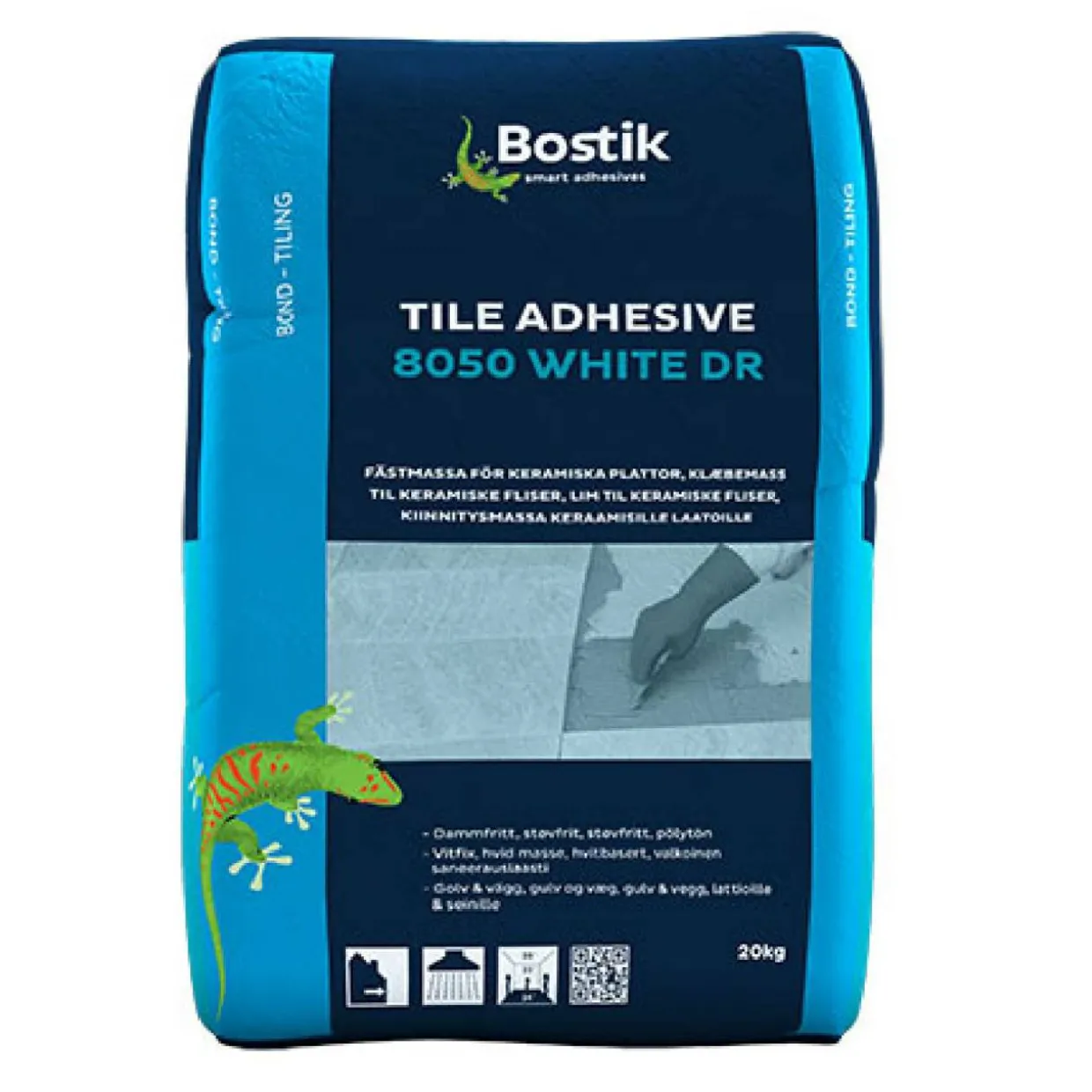 Fästmassa 8050 White Dammreducerad 20 kg