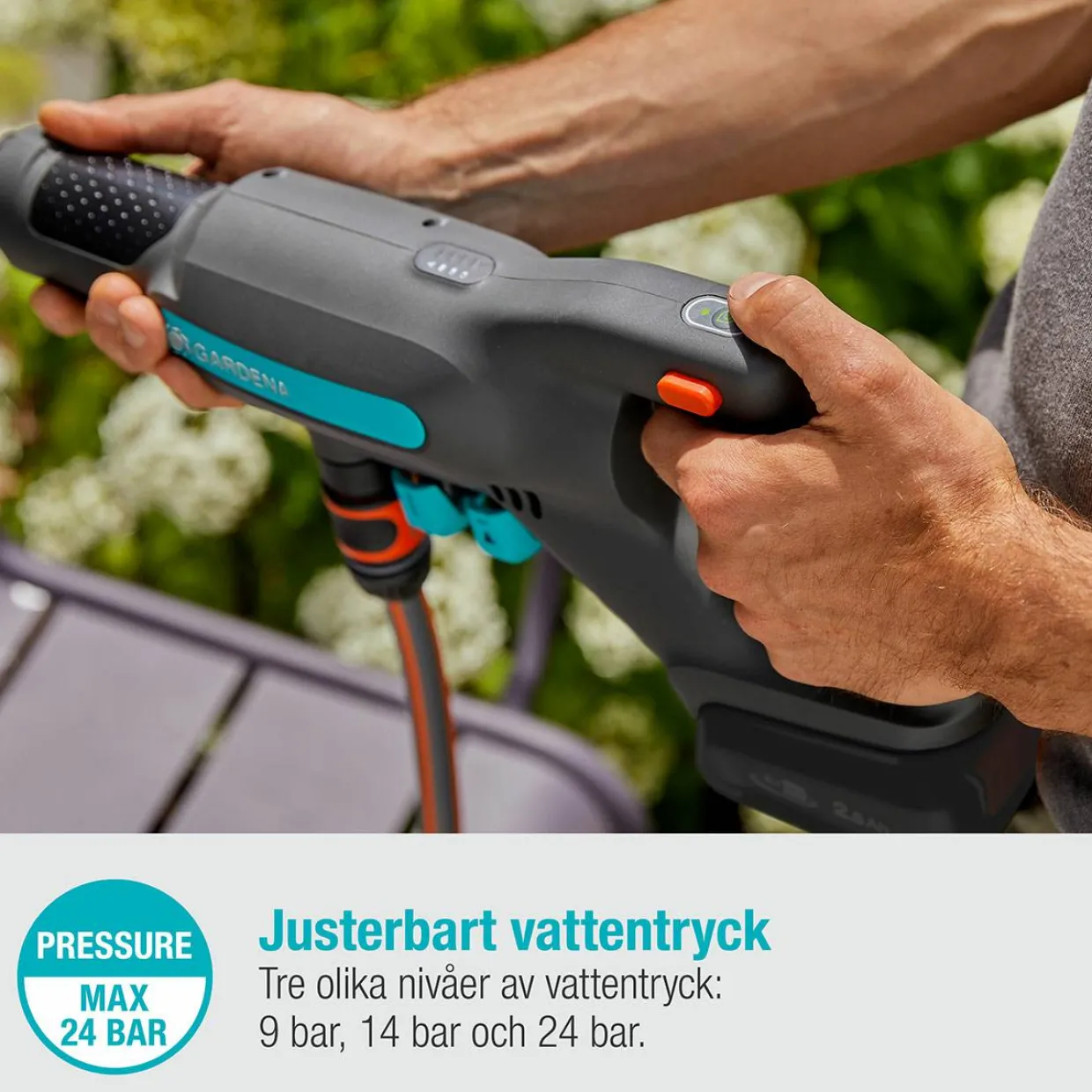 Garden AquaClean 24/18V utan Batteri