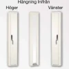 3-glas Vädringslucka Vitmålat