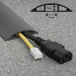Golvöverdrag Light Duty Flexibel PVC Grå 1.8m