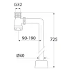 90° G32xØ40