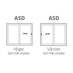 HelAlu Aluminium 2-Delad Dubbelspår