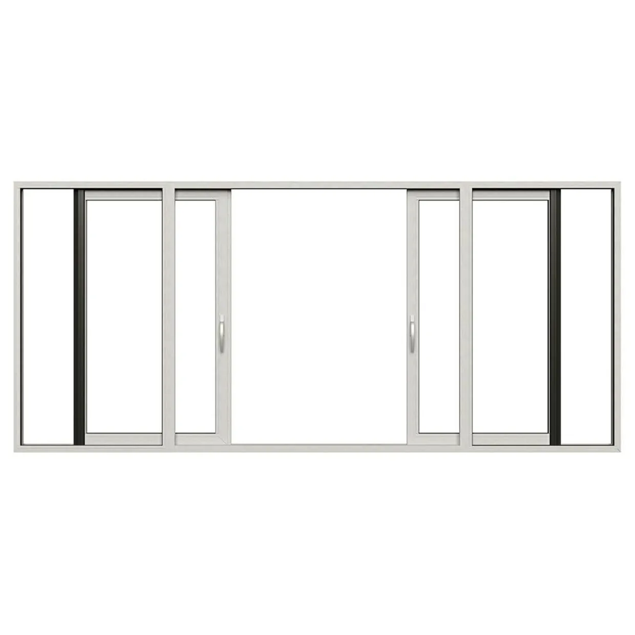HelAlu Aluminium 4-Delad Enkelspår
