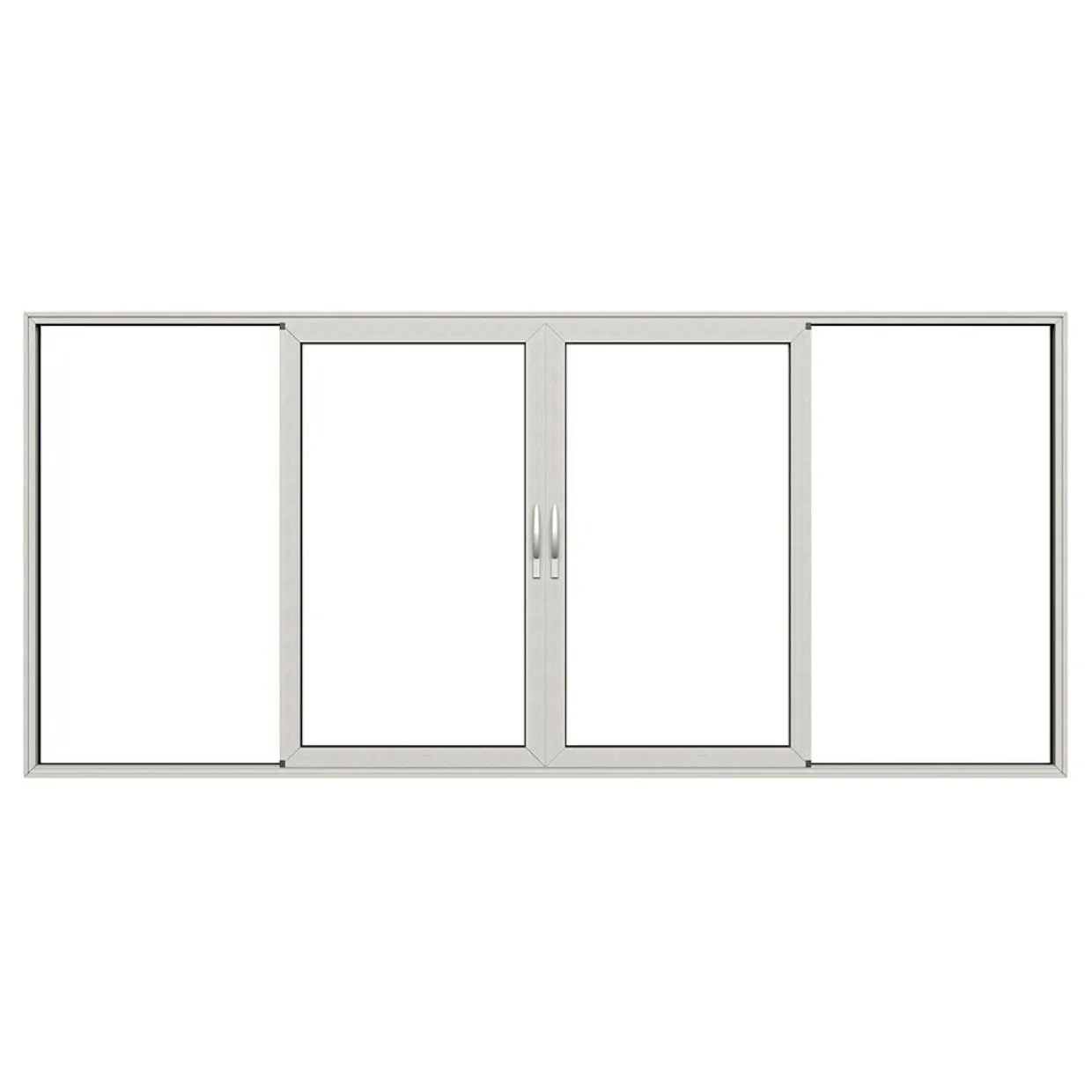 HelAlu Aluminium 4-Delad Enkelspår