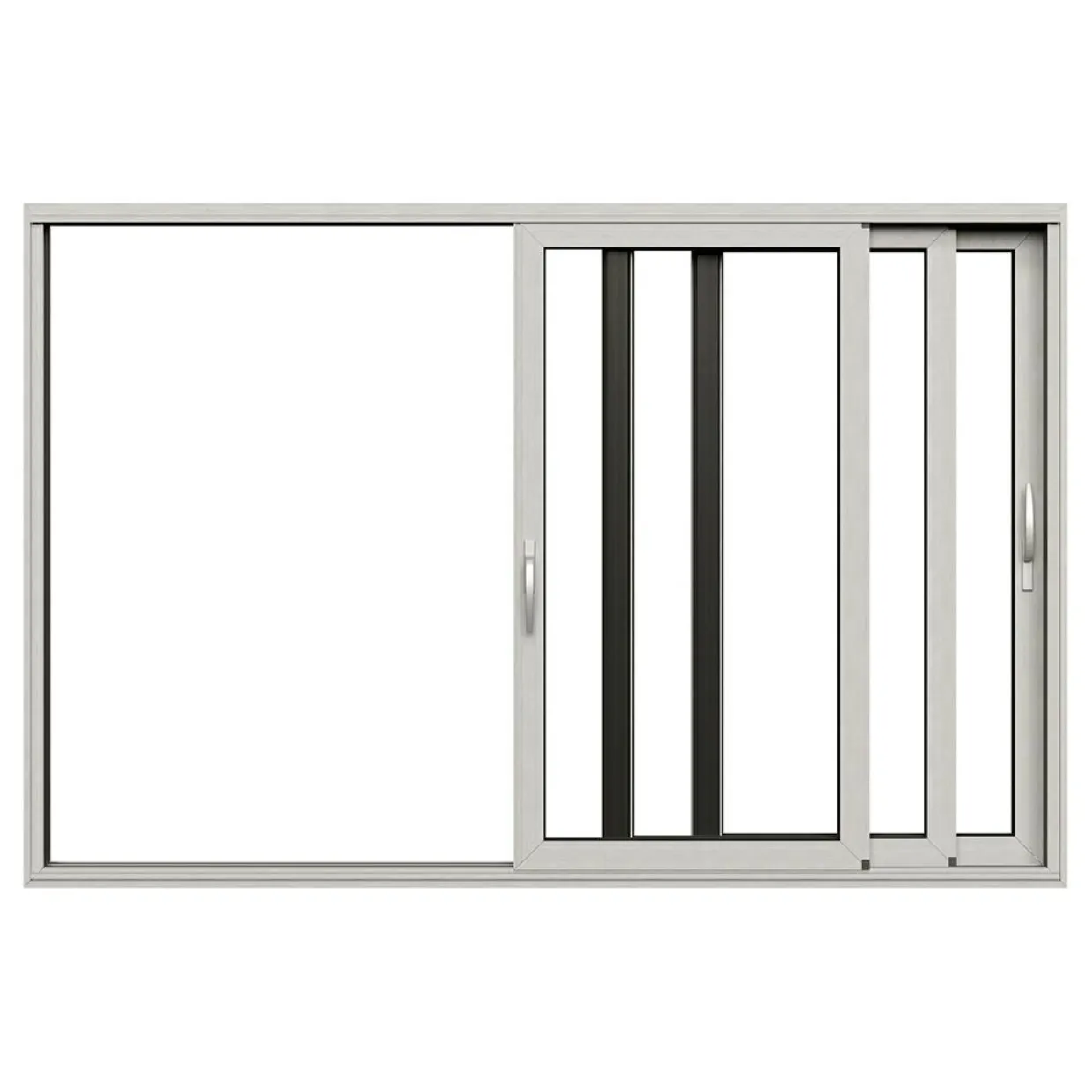 HelAlu Aluminium 3-Delad Trippelspår