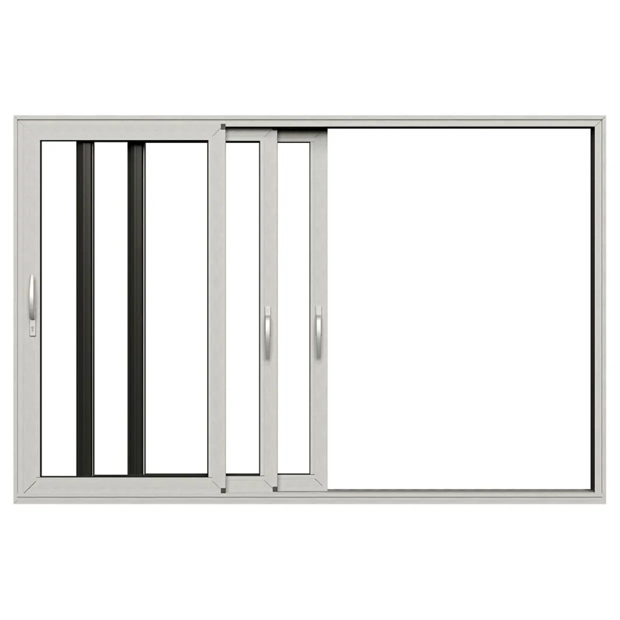 HelAlu Aluminium 3-Delad Trippelspår