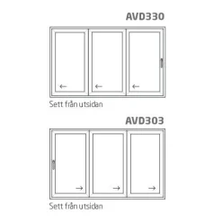 HelAlu 3-Delad 3-Glas