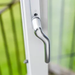 Helglasad Enkeldörr 3-Glas Aluminium