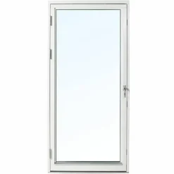 Helglasad Enkeldörr 3-Glas Aluminium