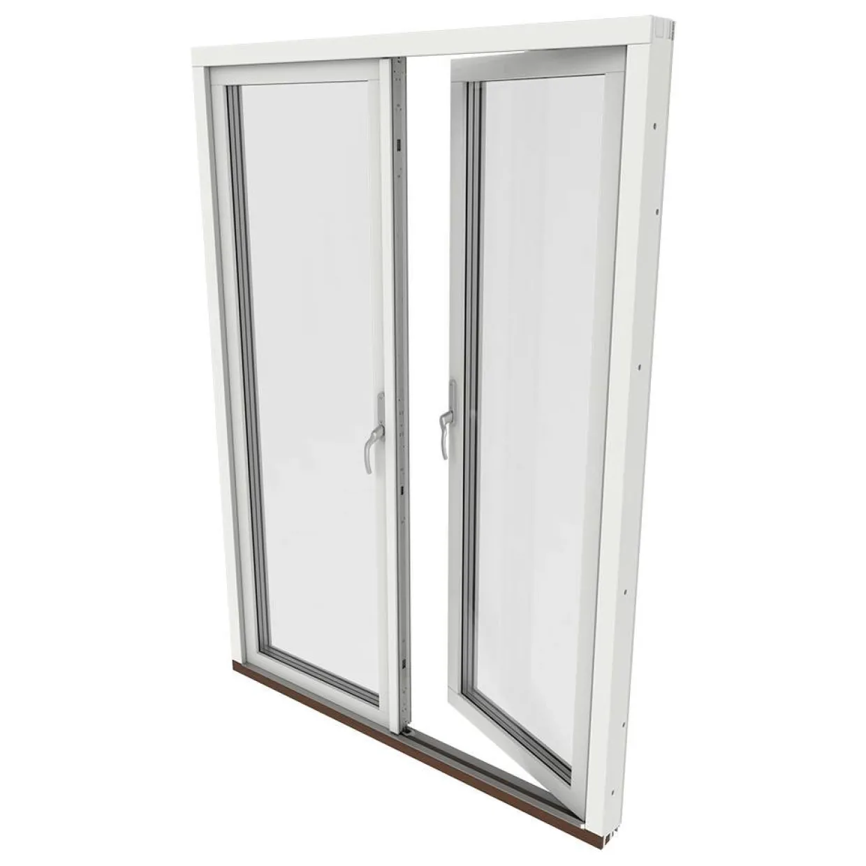 Helglasad 3-Glas Aluminium