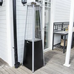 Hottie Square, Stående Gasolvärmare Utomhus i Aluminium