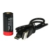 JC123R CR123 Uppladdningsbart Inkl. USB-C-Laddkabel