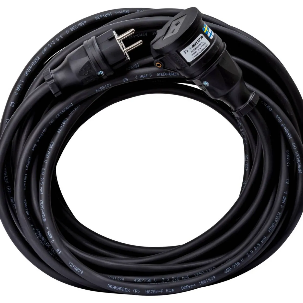 Jordad med Självstängande Lock 230V Svart