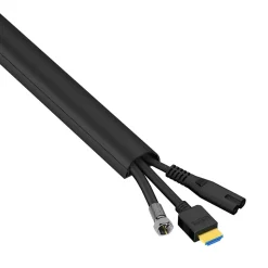 Kabelhanteringssats Svart 30x15 3x1.0m Självhäftande