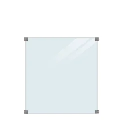 Klarglas 90x91 Runda Beslag