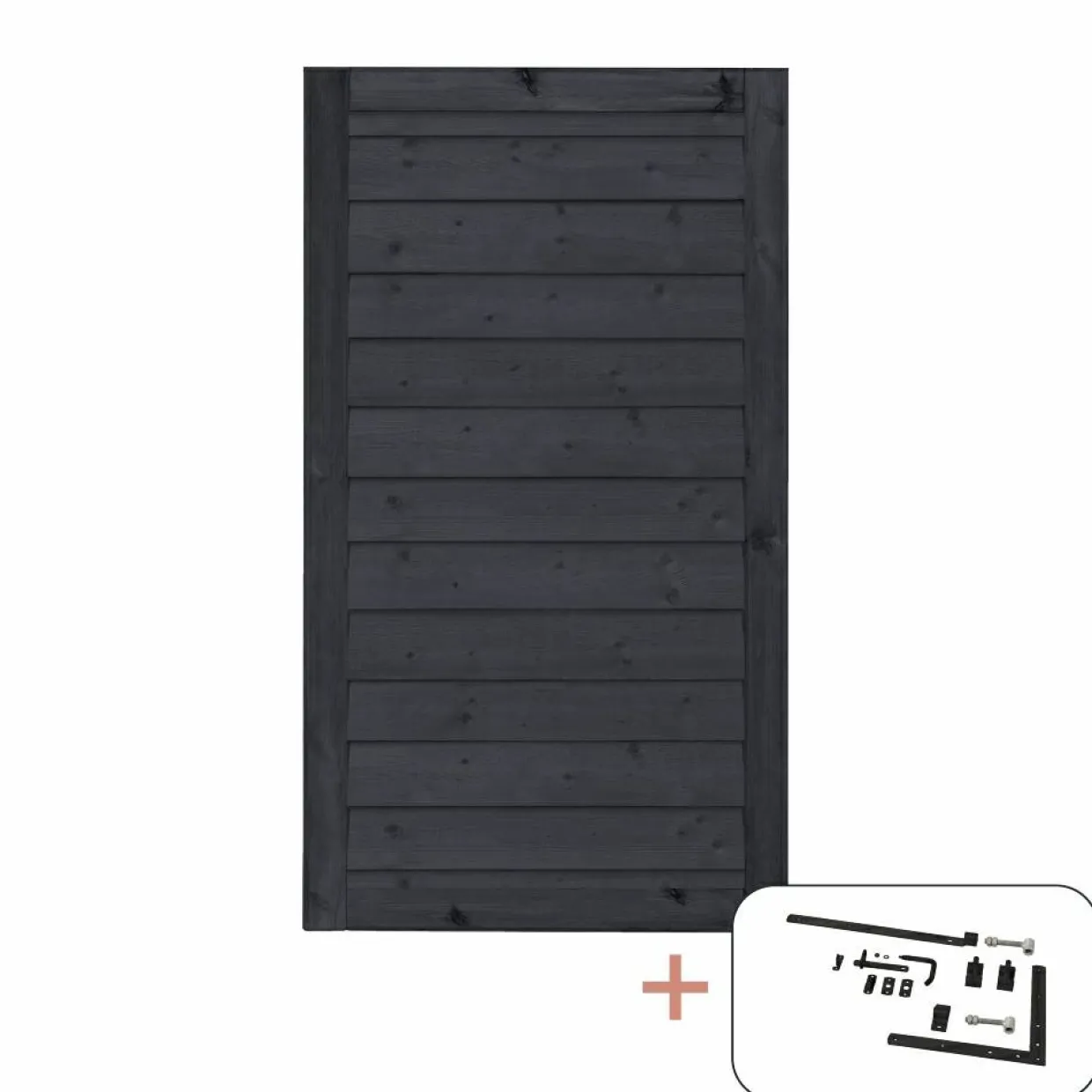 Klink med Beslag PEFC 100 x 163 cm Svart