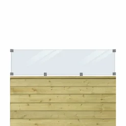 Klink Med Glas 174 x 125 cm