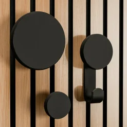 Kreativ 3-Pack Runda Knoppar+Krok Svart