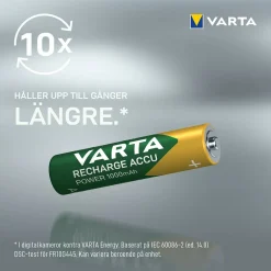 Laddningsbara Alkaliska AAA 1000 mAh 4-Pack