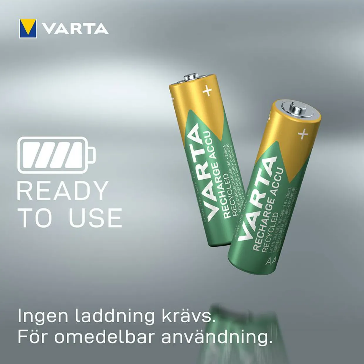 Laddningsbara Alkaliska AA 2100 mAh 4-Pack