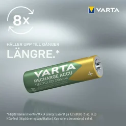 Laddningsbara Alkaliska AA 2100 mAh 4-Pack