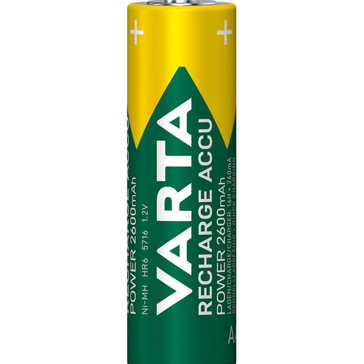Laddningsbara Alkaliska AA 2600 mAh 4-Pack